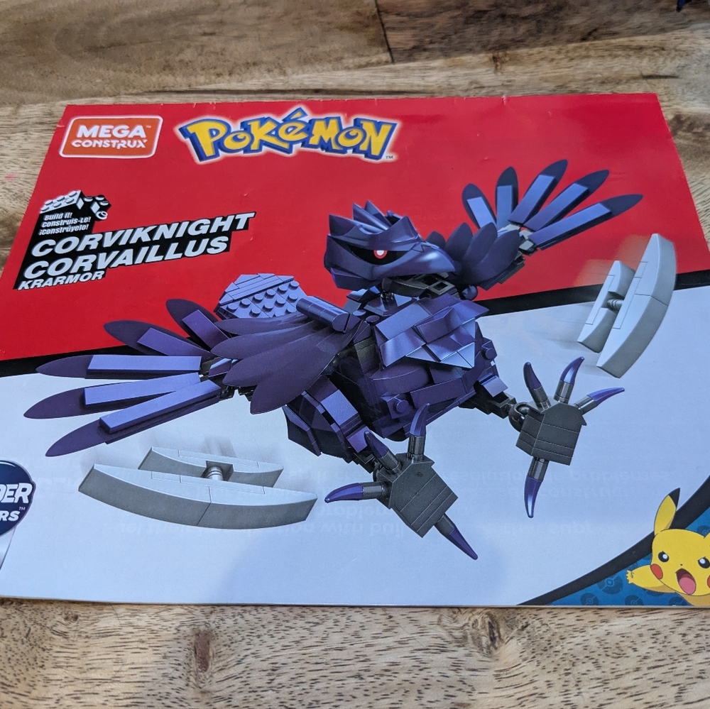 Mega Construx Pokemon Corviknight - Purple - Complete